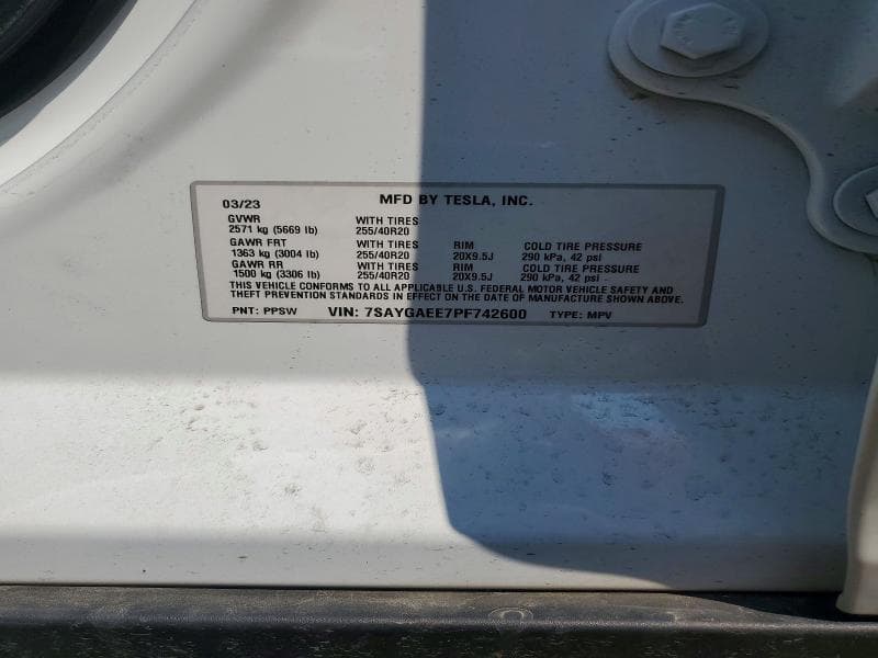 2023 TESLA MODEL Y 12