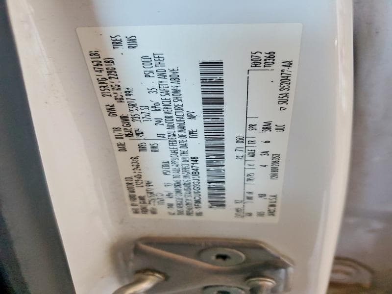 2018 FORD ESCAPE SE 12