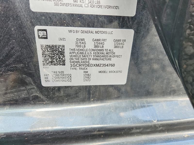 2021 CHEVROLET SILVERADO K1500 LT 12