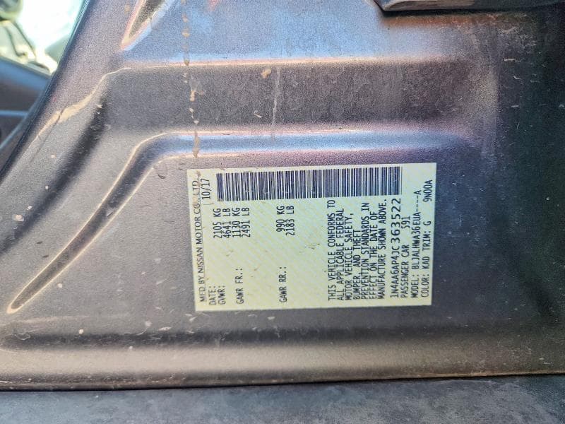 2018 NISSAN MAXIMA PLATINUM 12