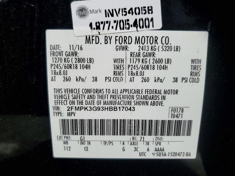 2017 FORD EDGE SE 13