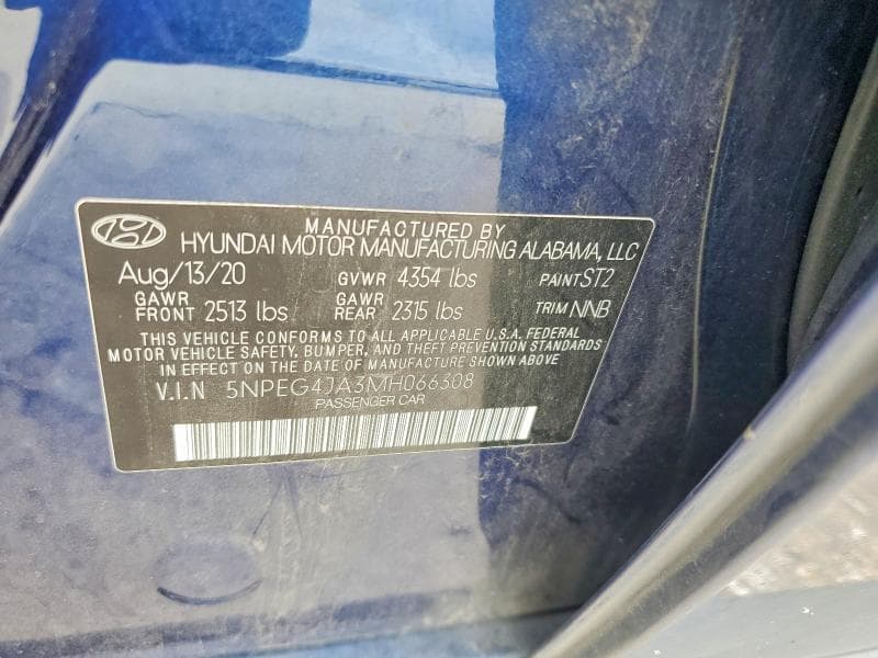 2021 HYUNDAI SONATA SE 12