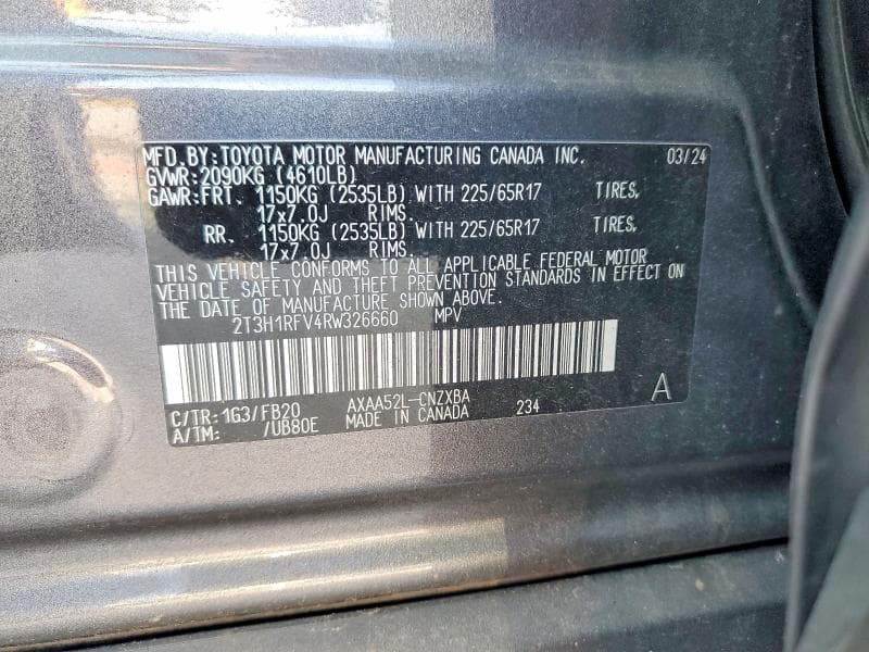 2024 TOYOTA RAV4 LE 14