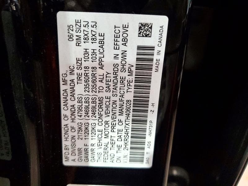 2026 HONDA CR-V EXL 12