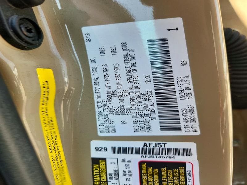 2018 TOYOTA TUNDRA CREWMAX SR5 13