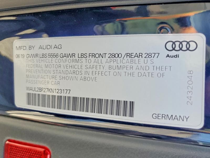 2019 AUDI A6 PREMIUM PLUS 12