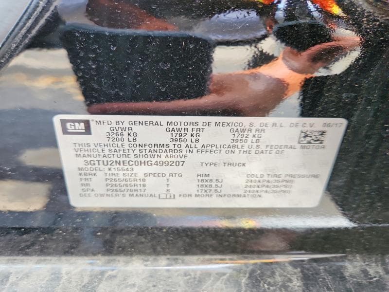2017 GMC SIERRA K1500 SLT 12