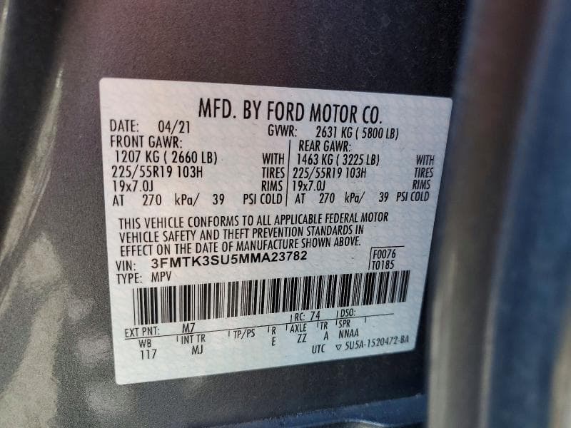 2021 FORD MUSTANG MACH-E PREMIUM 13