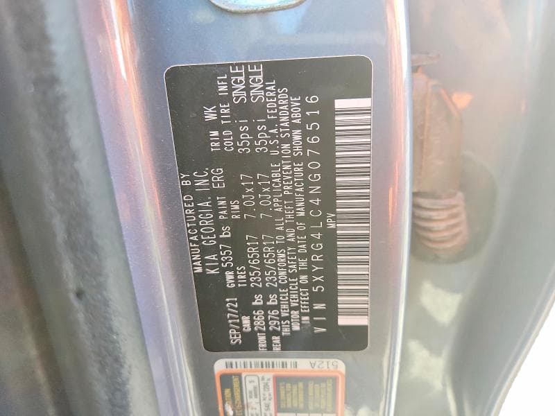 2022 KIA SORENTO LX 13