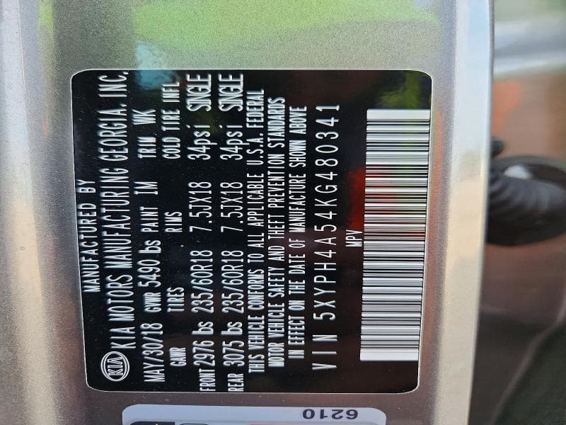 2019 KIA SORENTO EX V6 14