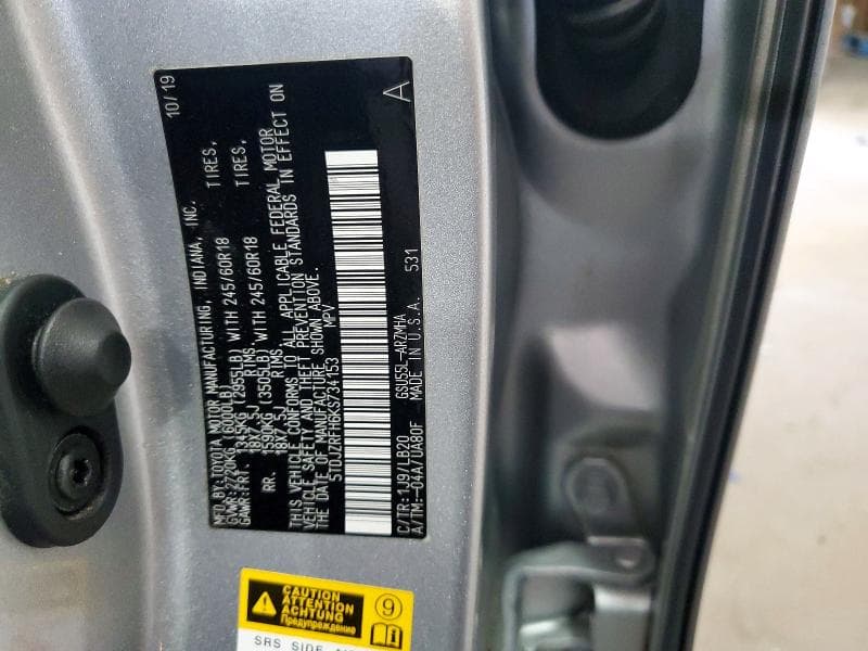 2019 TOYOTA HIGHLANDER XLE 14