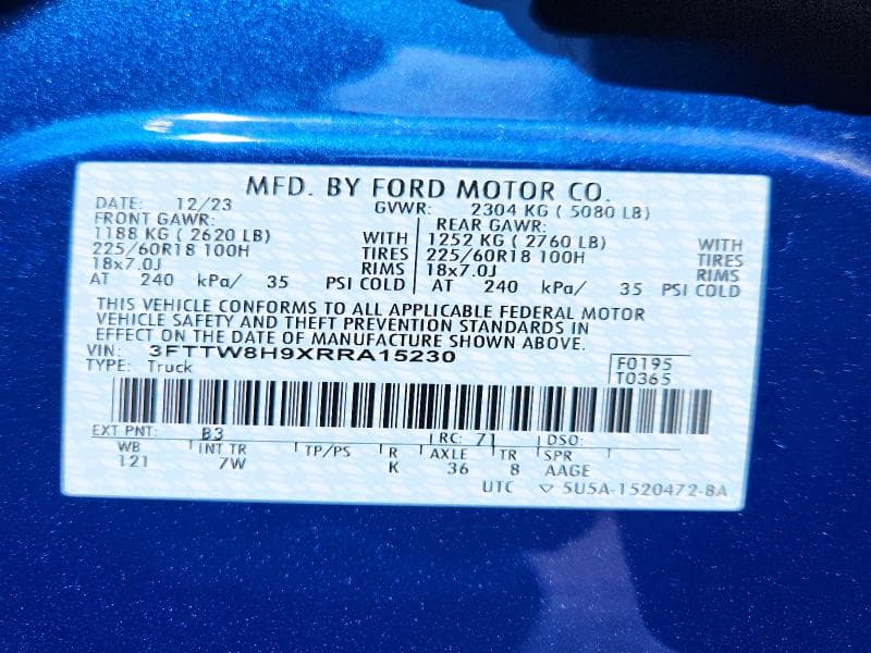 2024 FORD MAVERICK XLT 12