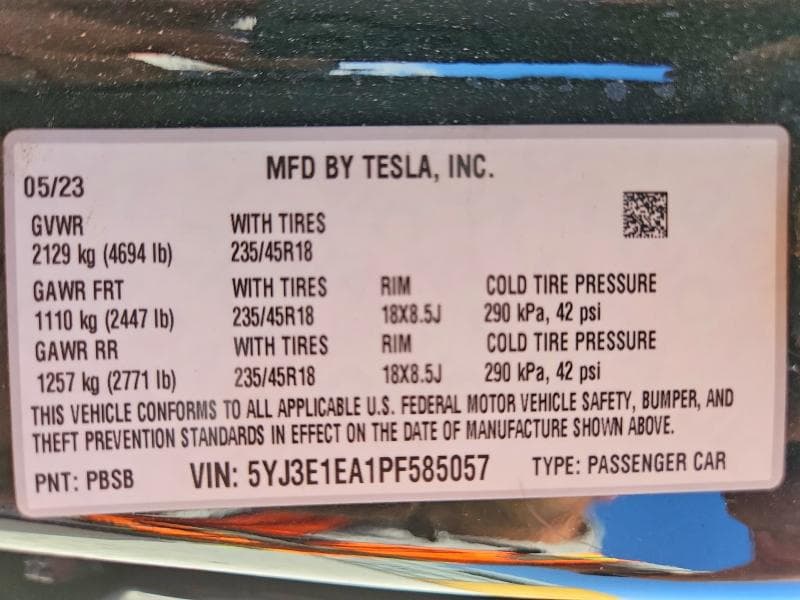 2023 TESLA MODEL 3 13