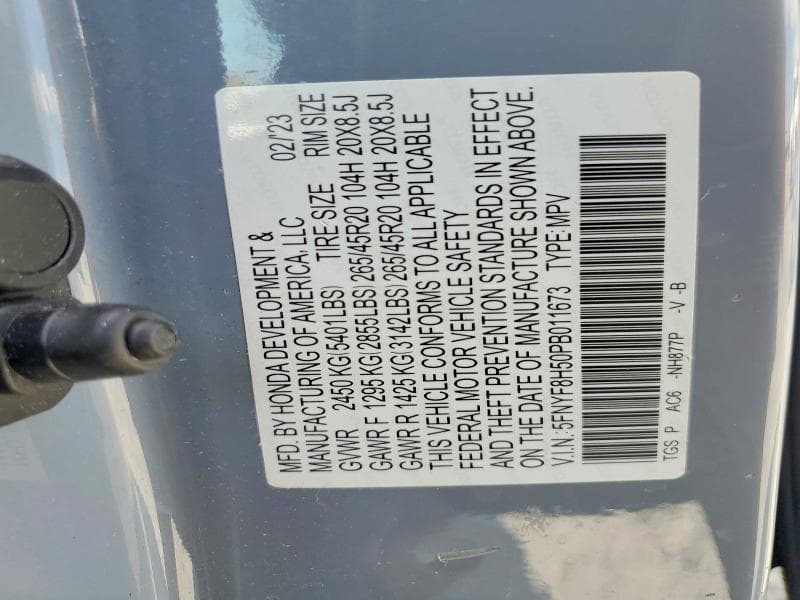 2023 HONDA PASSPORT EXL 13