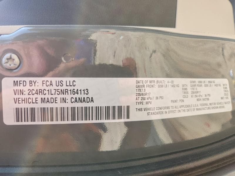 2022 CHRYSLER PACIFICA HYBRID TOURING L 14