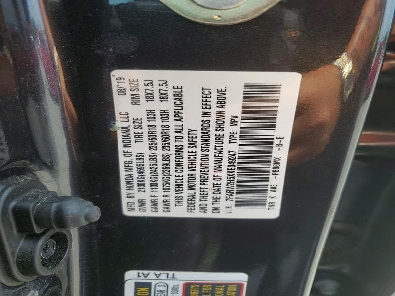 2019 HONDA CR-V EX 13