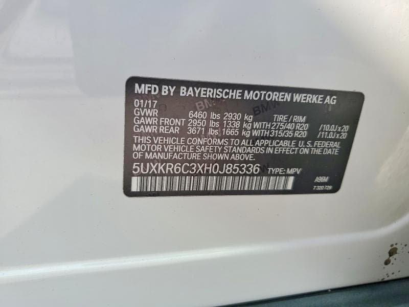 2017 BMW X5 XDRIVE50I 13