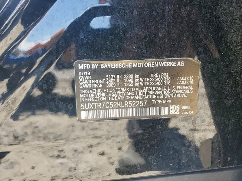 2019 BMW X3 SDRIVE30I 12