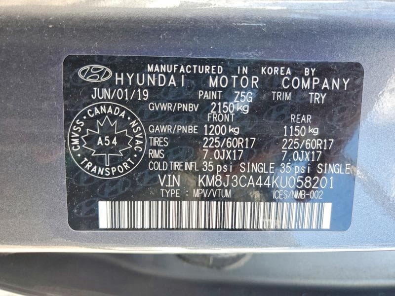 2019 HYUNDAI TUCSON SE 13