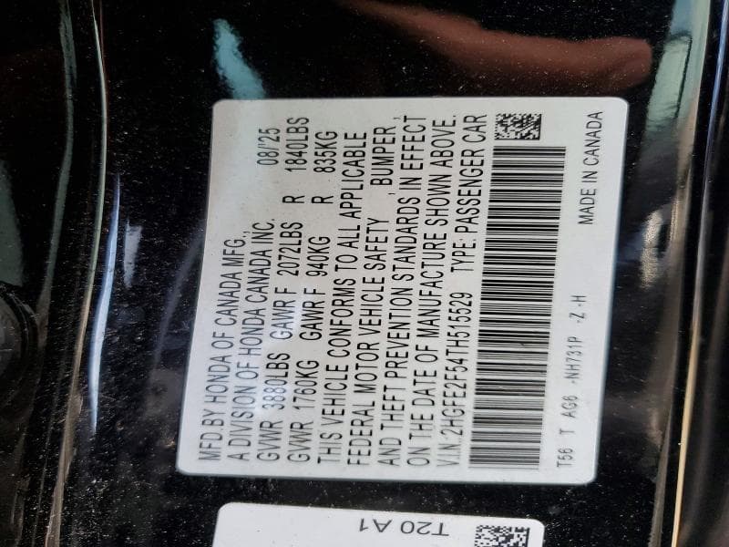 2026 HONDA CIVIC SPORT 12