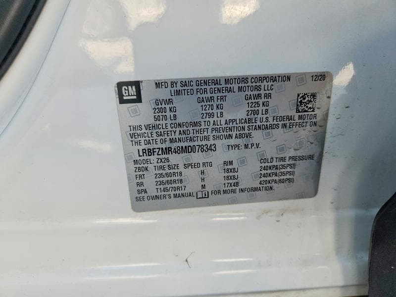 2021 BUICK ENVISION PREFERRED 12