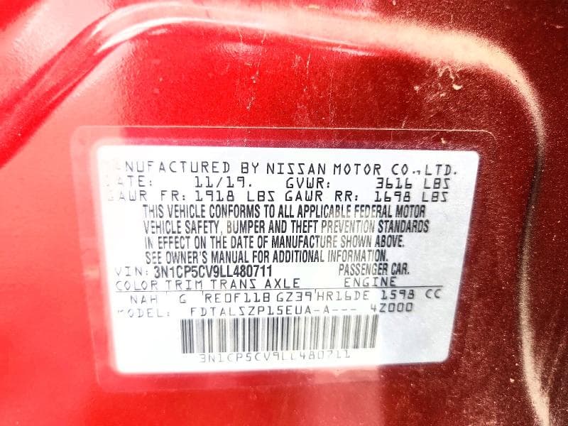 2020 NISSAN KICKS SV 13