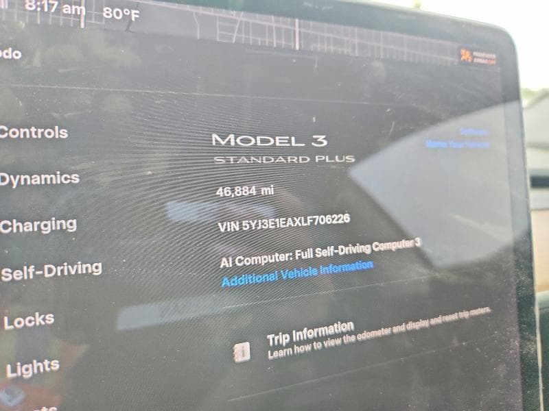 2020 TESLA MODEL 3 9