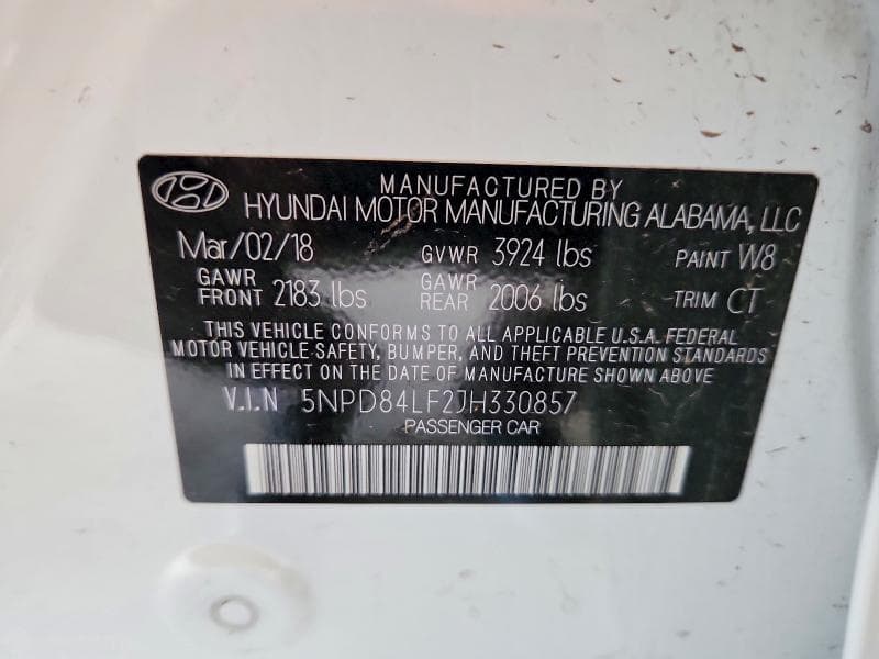 2018 HYUNDAI ELANTRA SEL 13