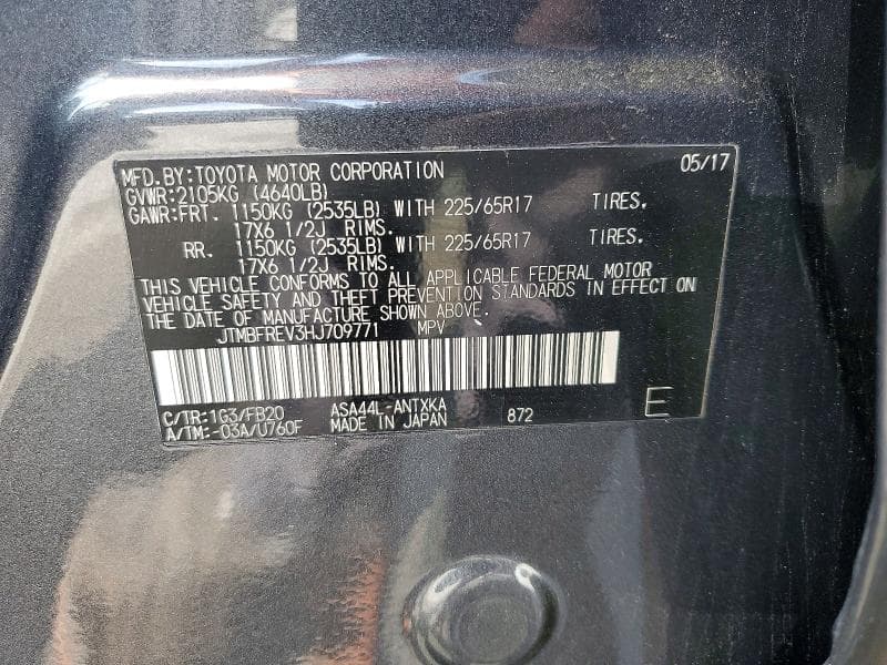 2017 TOYOTA RAV4 LE 13