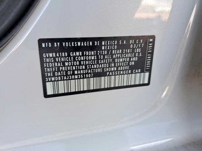 2017 VOLKSWAGEN JETTA SE 13