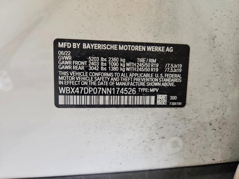 2022 BMW X3 SDRIVE30I 14