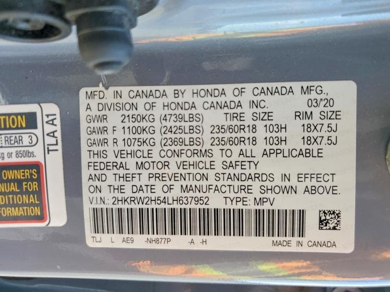 2020 HONDA CR-V EX 13