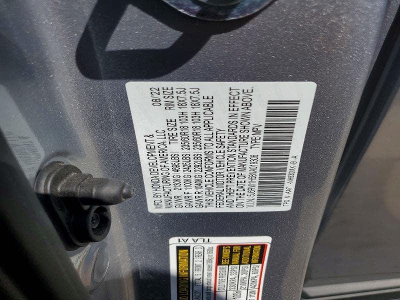 2022 HONDA CR-V EX 14