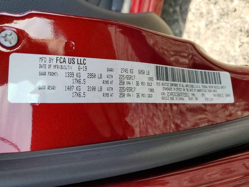 2019 DODGE GRAND CARAVAN SXT 14