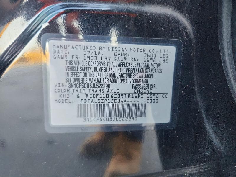 2018 NISSAN KICKS SV 12