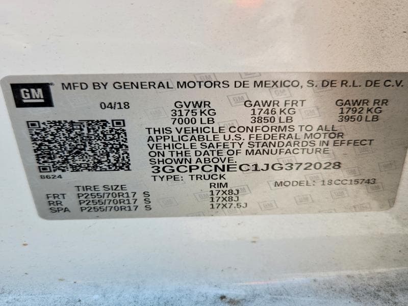 2018 CHEVROLET SILVERADO C1500 13