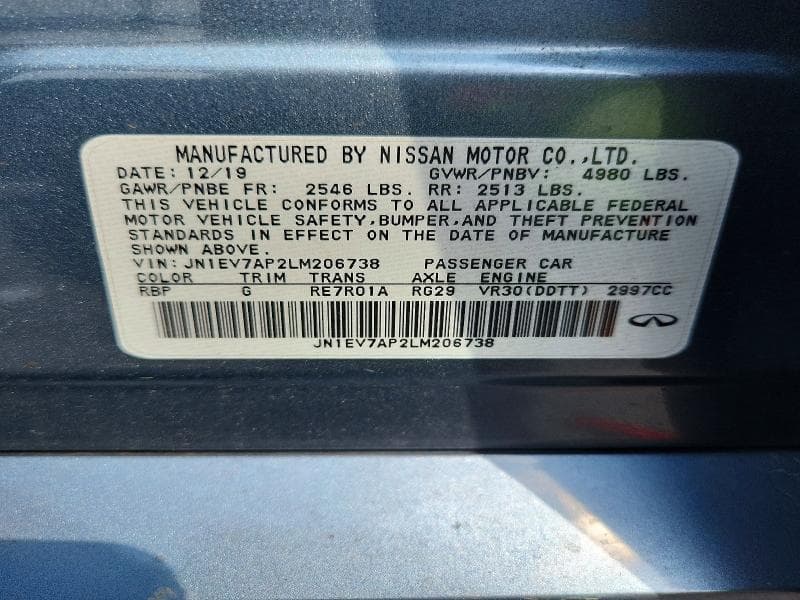 2020 INFINITI Q50 3.0T LUXE 12