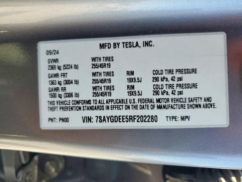 2024 TESLA MODEL Y 12