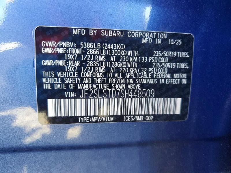 2025 SUBARU FORESTER TOURING 13