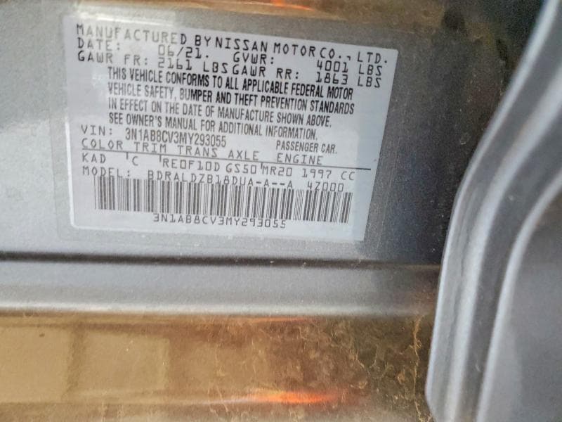 2021 NISSAN SENTRA SV 12