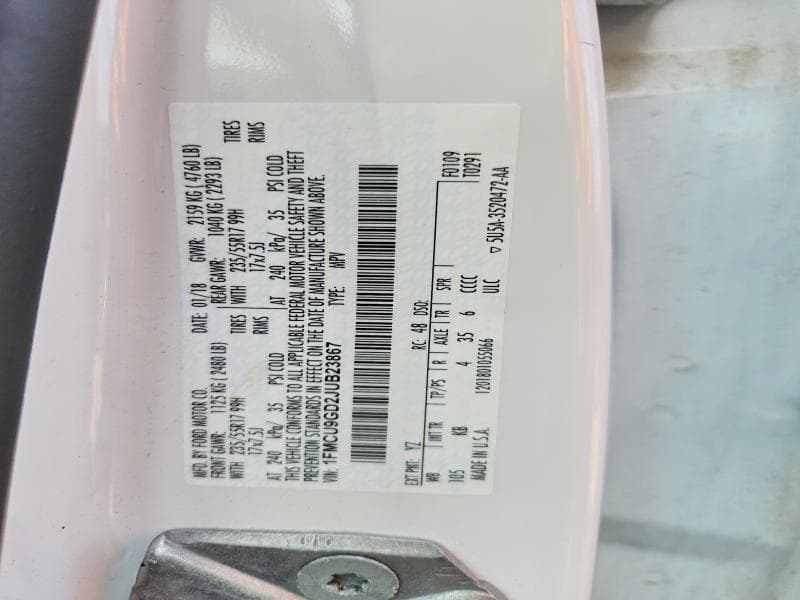 2018 FORD ESCAPE SE 13
