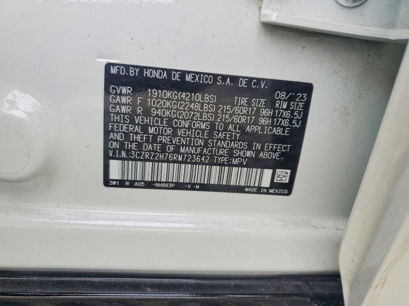 2024 HONDA HR-V EXL 12