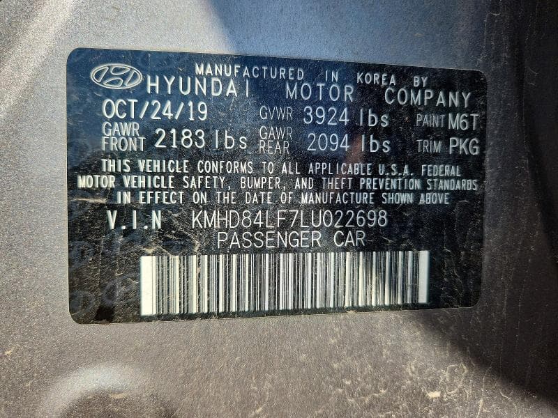 2020 HYUNDAI ELANTRA SEL 12