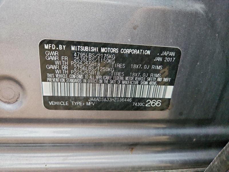 2017 MITSUBISHI OUTLANDER SE 13