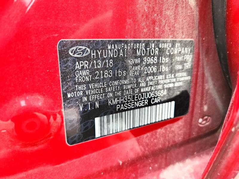 2018 HYUNDAI ELANTRA GT BASE 12