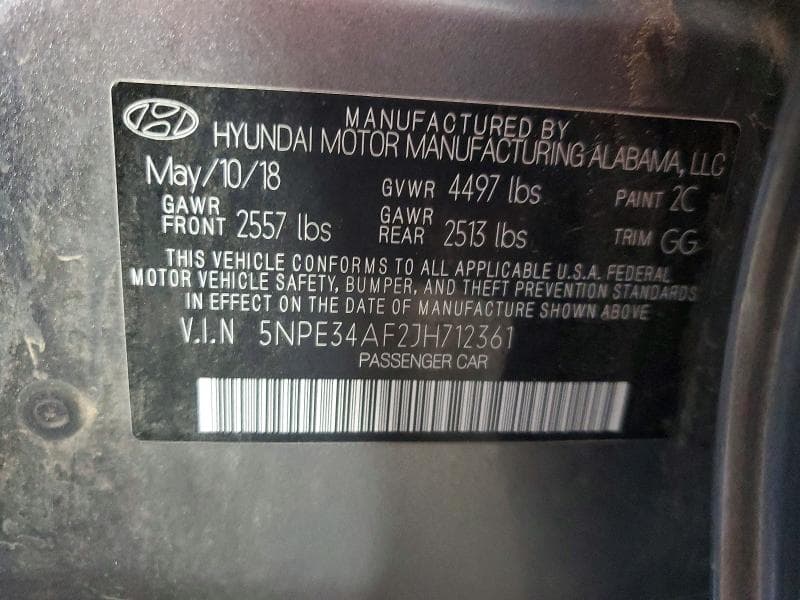 2018 HYUNDAI SONATA SEL+ 12