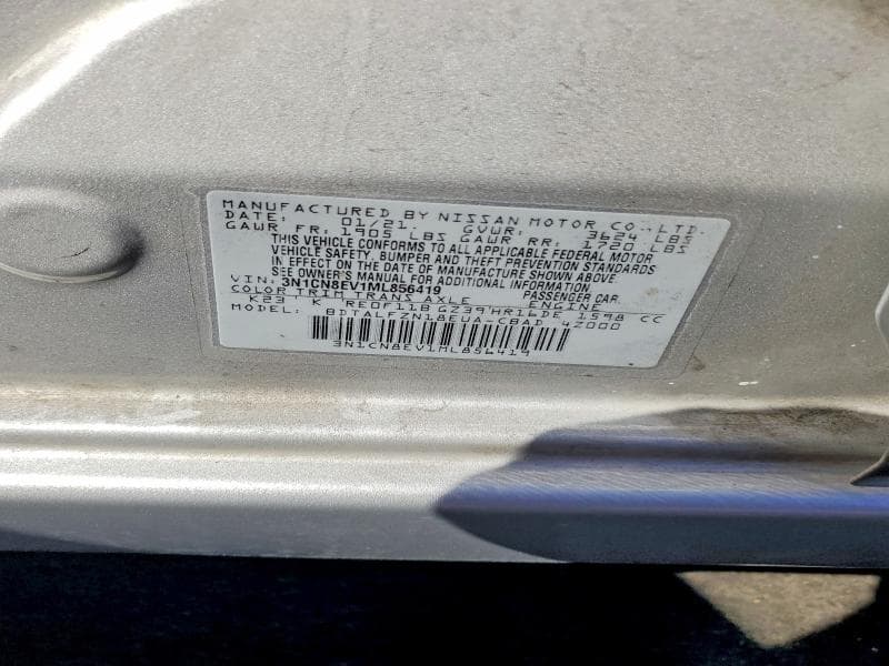 2021 NISSAN VERSA SV 13