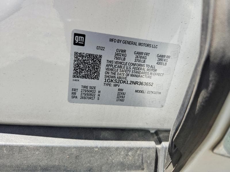 2022 GMC YUKON DENALI 12