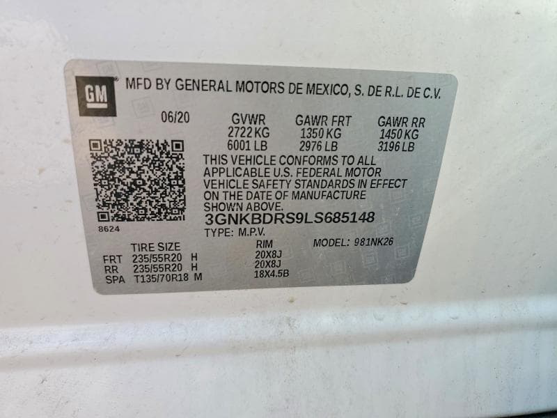 2020 CHEVROLET BLAZER 3LT 13