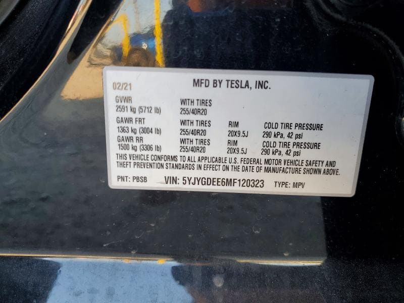 2021 TESLA MODEL Y 13